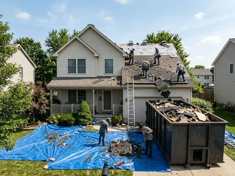 roof-replacement-debris-remova-004 — frequently asked questions, Cheapest Dumpster Rentals in Land O' Lakes, FL